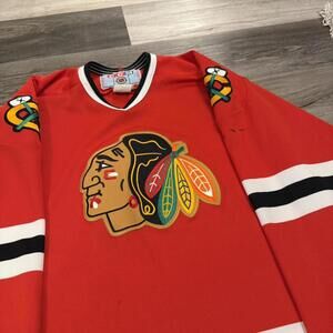 vintage chicago blackhawks CCM jersey 90s XL